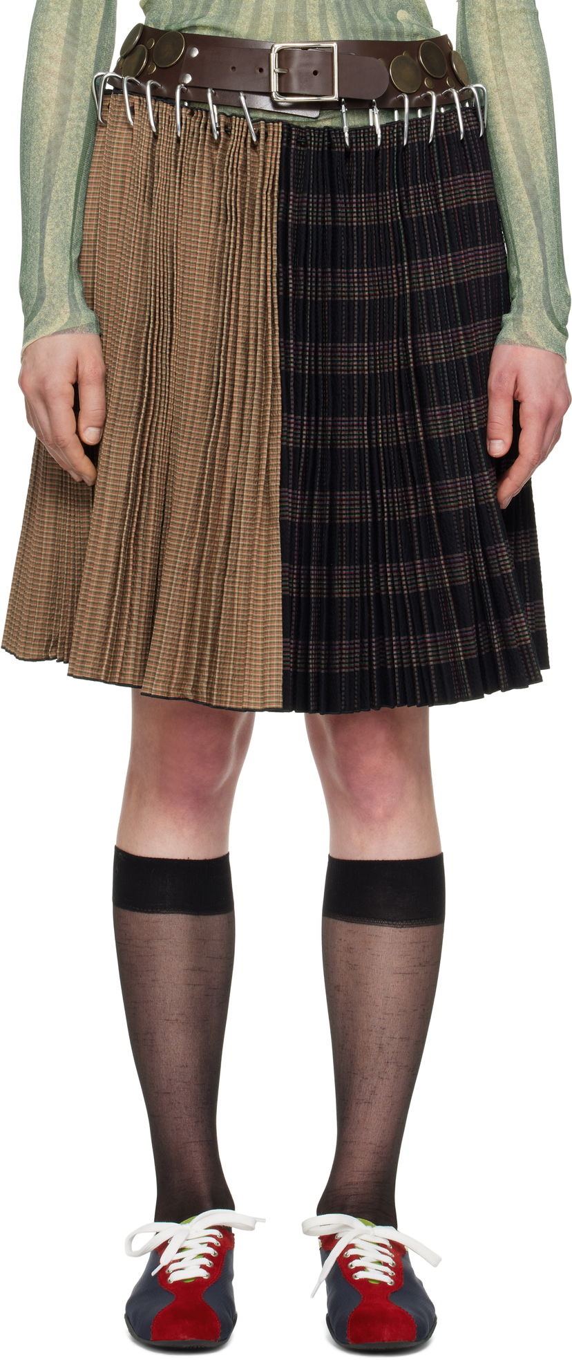 Kjol Chopova Lowena Chopova Lowena Thunder Carabiner Midi Skirt Flerfärgad | 3238