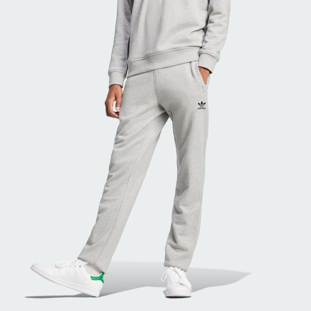 Träningsbyxor adidas Performance Trefoil Essentials French Terry Sweatpants Grå | JD2424, 0