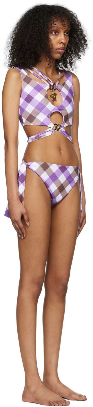 Badkläder Chopova Lowena Exclusive White Alley Bikini Swimsuit Purpur | 9117-9118, 1