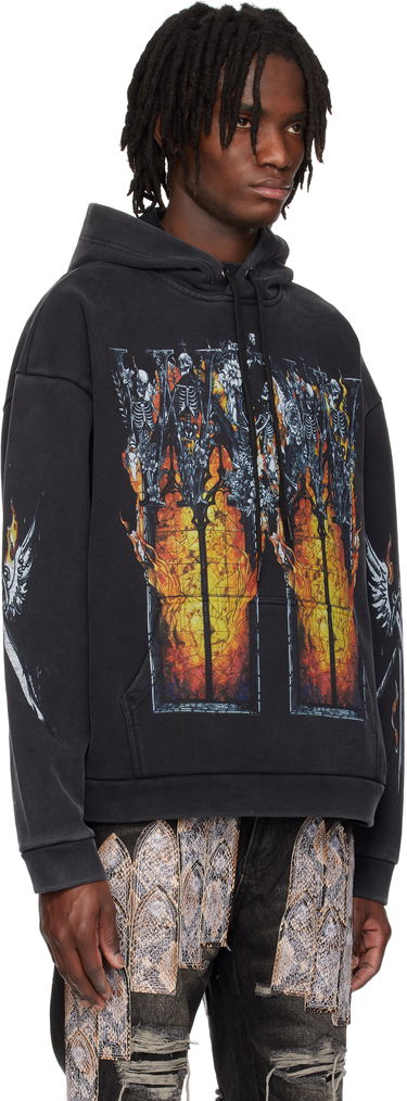 Sweatshirt Who Decides War Who Decides War Ember Chapel Graphic Hoodie Svart | 1110180002SS25, 1