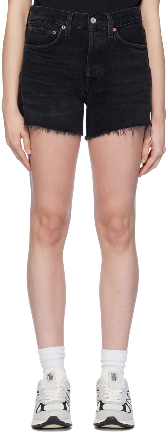 Shorts AGOLDE Parker Denim Shorts Svart | A9010C-1157