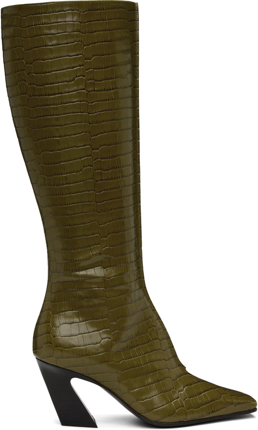 Kläder Bottega Veneta Bottega Veneta Lewis Tall Boots Grön | 806735 V4PB0