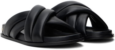 Sneakers och skor Anine Bing Lizzie Padded Leather Slides Svart | A-14-4028-007, 3