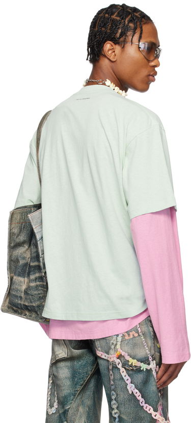 T-shirt Acne Studios Acne Studios Printed T-Shirt Grön | CL0344-, 2