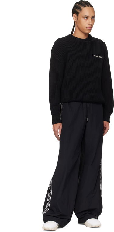 Sweater Marine Serre Marine Serre Knit Crewneck Sweater Svart | UTK003A CKNI0529, 3