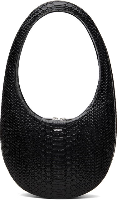 Handväska Coperni Coperni Python Embossed Swipe Bag Svart | COPBA01F6047, 0