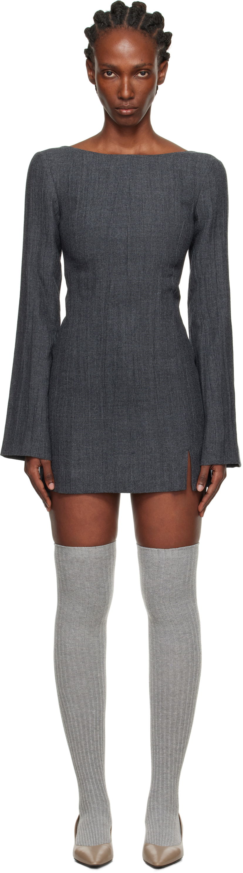 Klä OUR LEGACY Our Legacy Firm Mini Dress Grå | W4257FS
