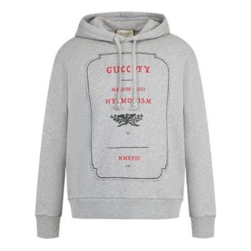 Sweatshirt Gucci Hypnotism Graphic Sweatshirt Grå | 475374-X3N44-1672
