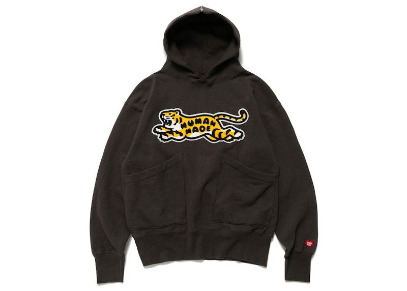 Sweatshirt Human Made Tiger Graphic Print Hoodie Svart | HM24CS027