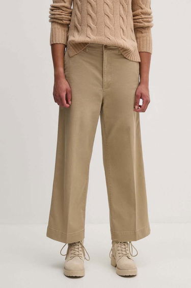 Byxor Polo by Ralph Lauren High Waist Trousers Beige | 211939940, 0