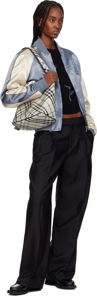 Bomberjacka Burberry Burberry EKD Satin Bomber Jacket Blå | 8101089, 3
