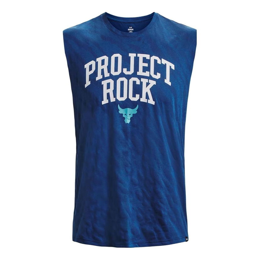 Linne Under Armour Project Rock Sleeveless Tank Blå | 1379019-471