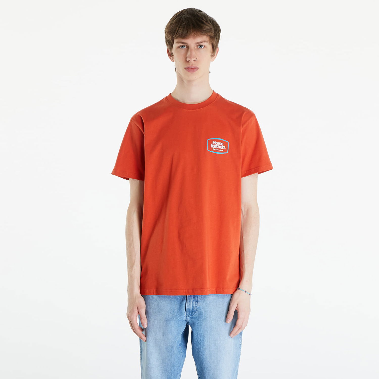 T-shirt Horsefeathers Bronco T-Shirt Orange Rust Orange | SM1338C, 0