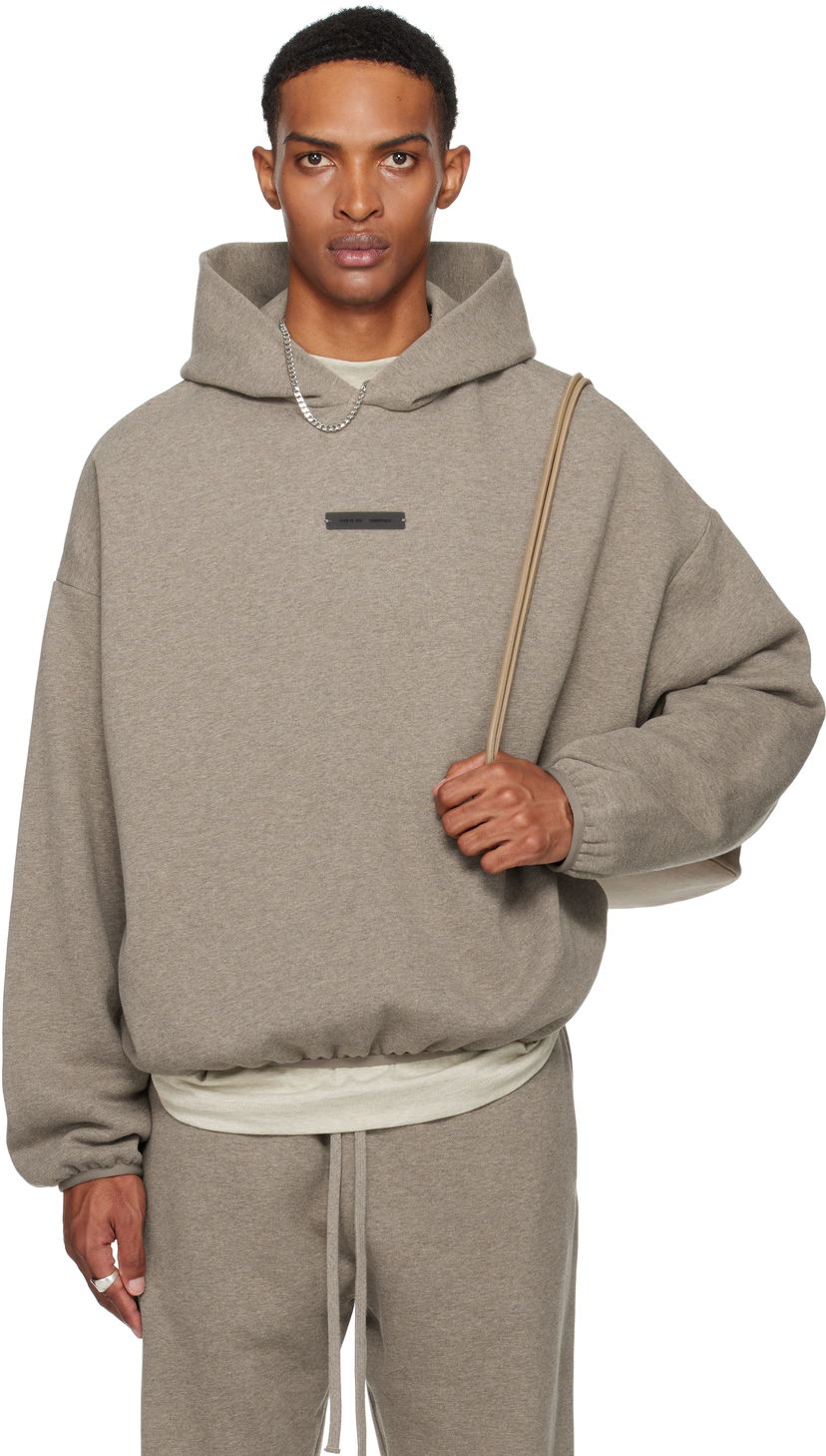 Sweatshirt Fear of God Fear of God ESSENTIALS Modern Fit Fleece Hoodie Grå | 192SP256513F