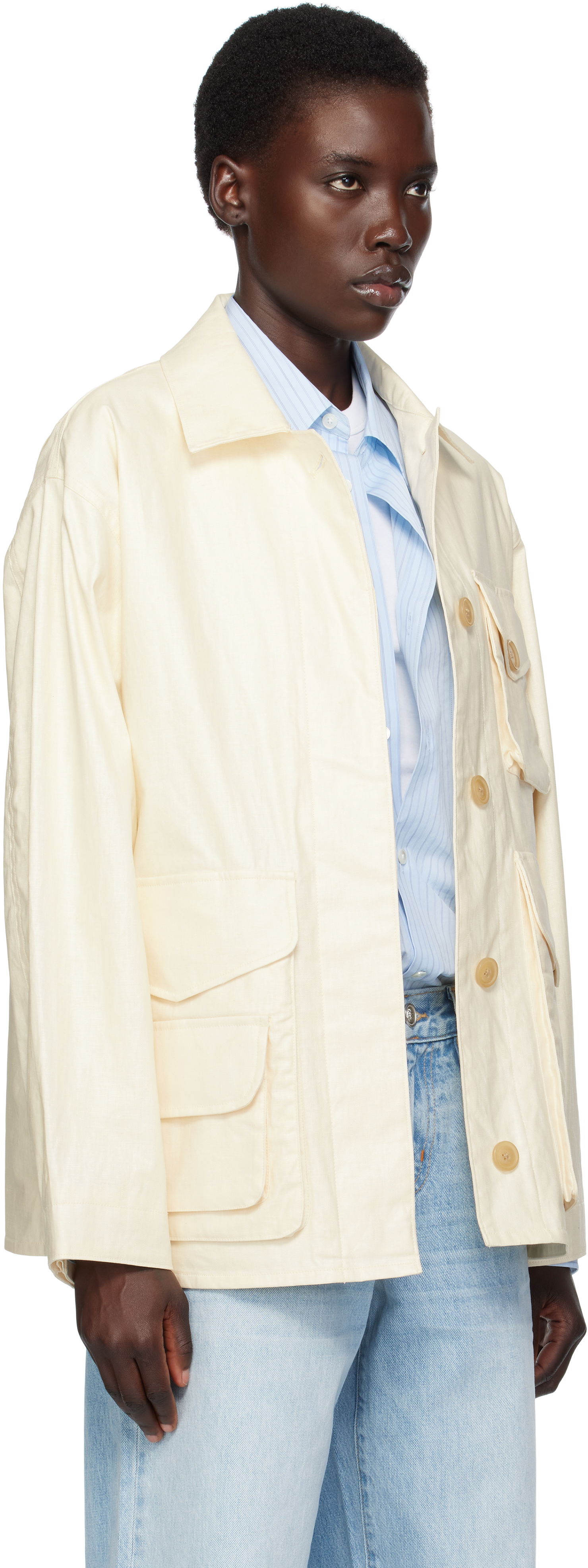 Jacka rag & bone Rag & Bone Aston Field Jacket Beige | WAW25P20094709, 1
