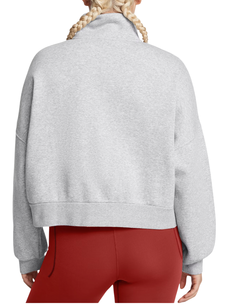Sweater Under Armour Under Armour Icon Fleece Half Zip Cropped Sweatshirt Grå | 1386460-011, 1