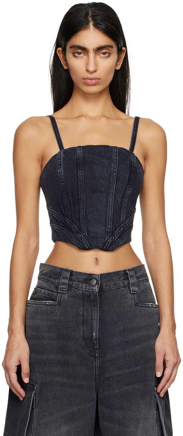 Linne AMIRI Faded Tank Top Svart | PS24WDF007