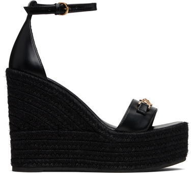 Sneakers och skor Versace Medusa '95 Leather Wedge Sandals Svart | 1014100_DVT2P, 0