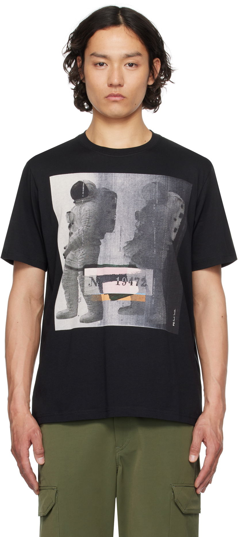 T-shirt Paul Smith PS Paul Smith Astronaut Print T-Shirt Svart | M2R-011R-PP5086-79