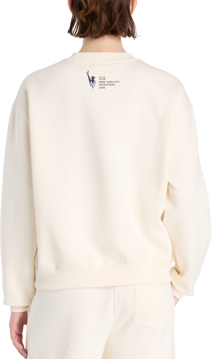 Sweatshirt New Balance NYC Marathon Fleece Crewneck Sweatshirt Beige | wt53511m-pef, 1