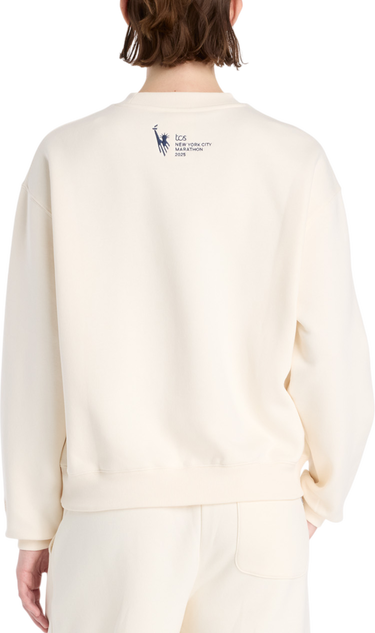 Sweatshirt New Balance NYC Marathon Fleece Crewneck Sweatshirt Beige | wt53511m-pef, 1