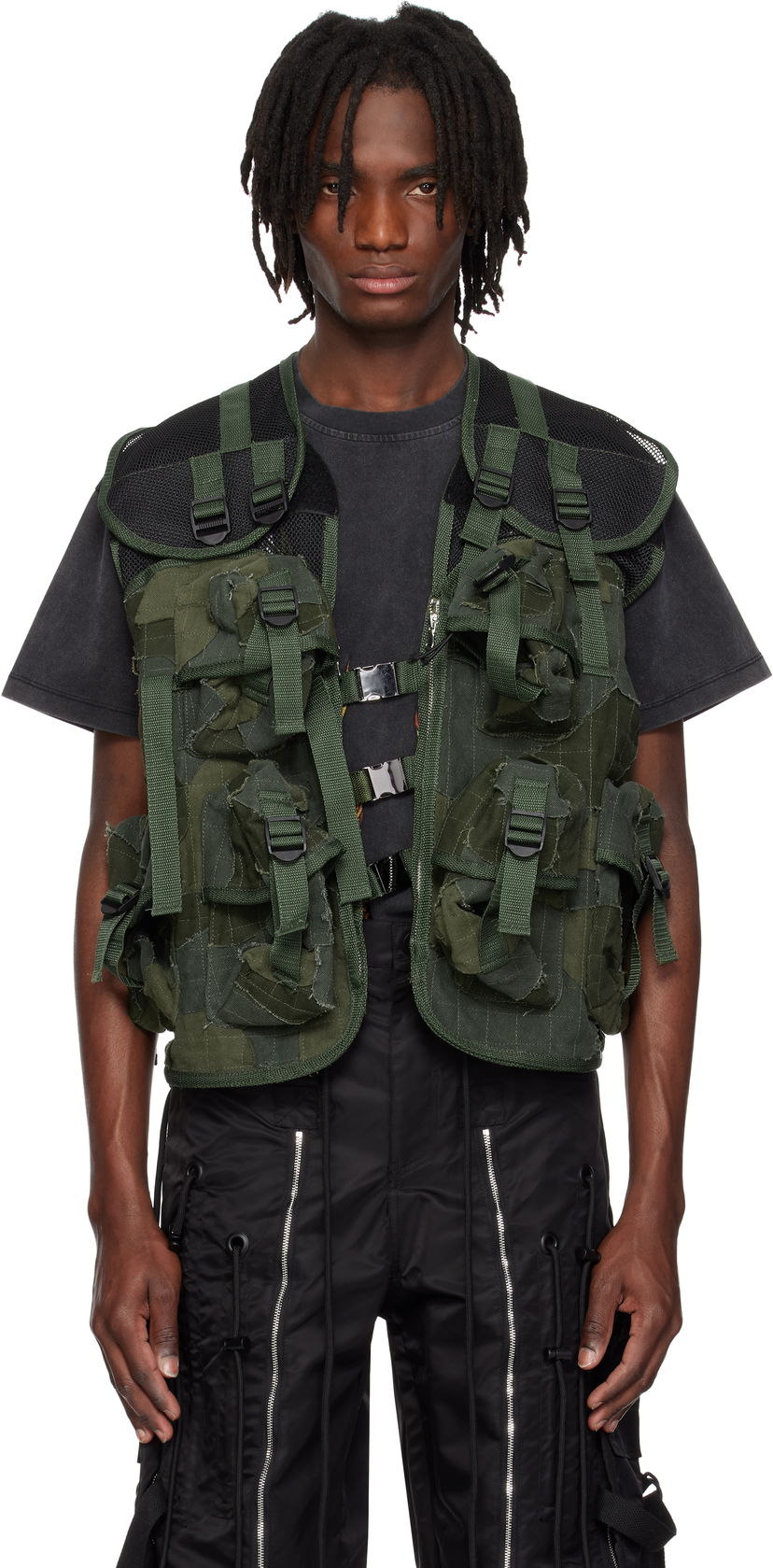 Väst Who Decides War Who Decides War Milly Cargo Vest Grön | 1131320011SS25