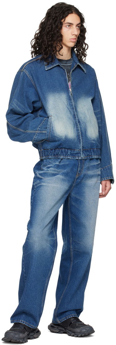 Bomberjacka We11done We11done Faded Denim Jacket Blå | WD-DJ1-23-329-U-BL, 3