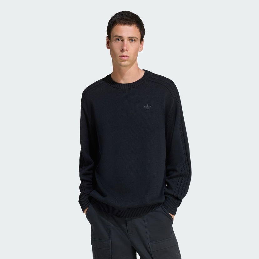 Sweater adidas Performance Premium Essentials Knit Sweater Svart | JY2648