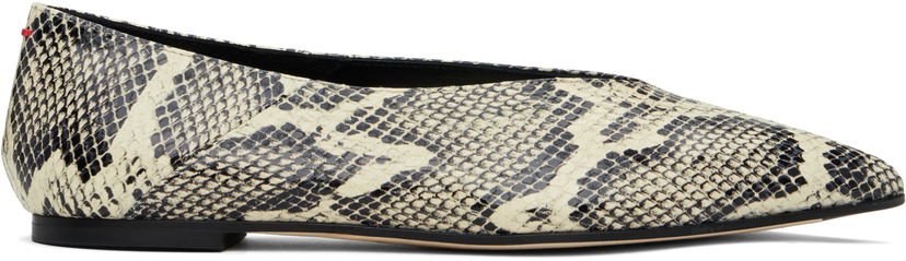 Skovård Aeyde Aeyde Moa Leather Ballerina Flats Beige | A11-FL-MOAP8MFL-223-100-043