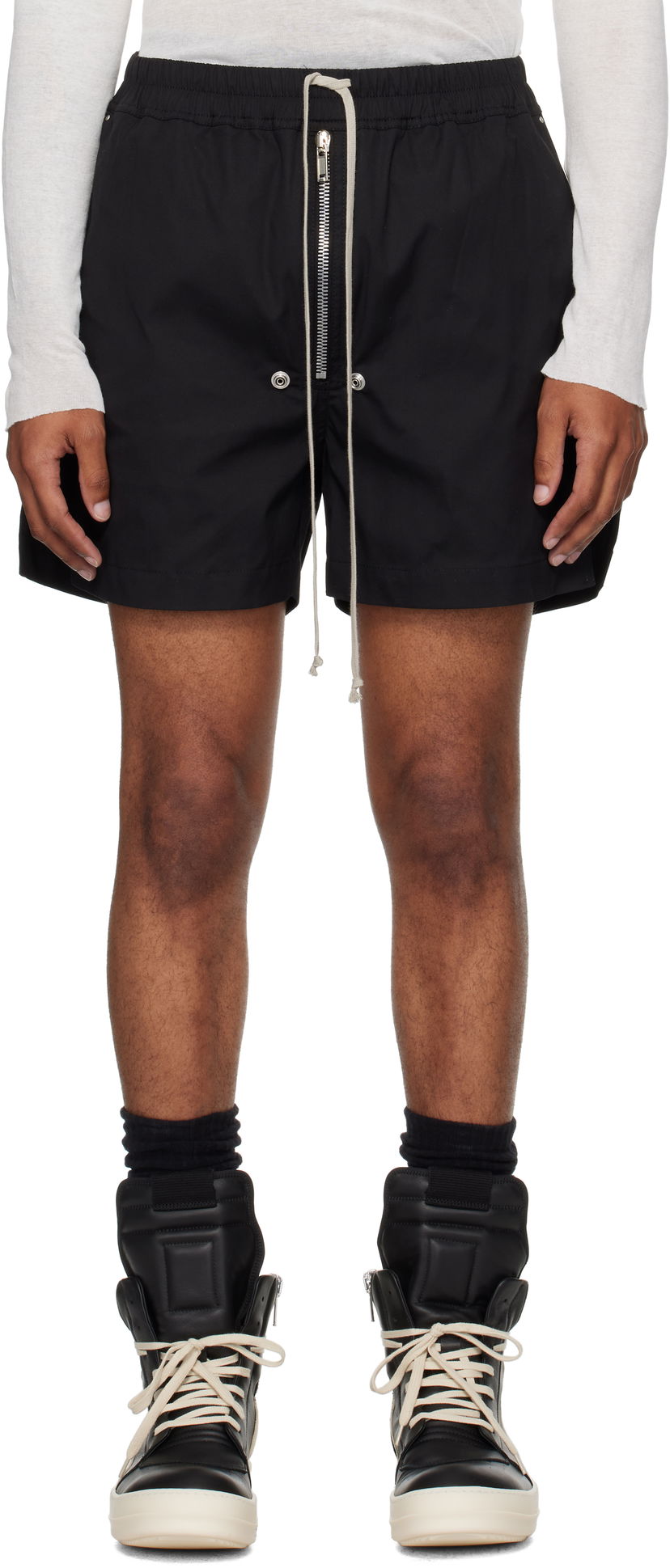 Shorts Rick Owens Concordians Bela Boxers Shorts Svart | RU02E1391 TE