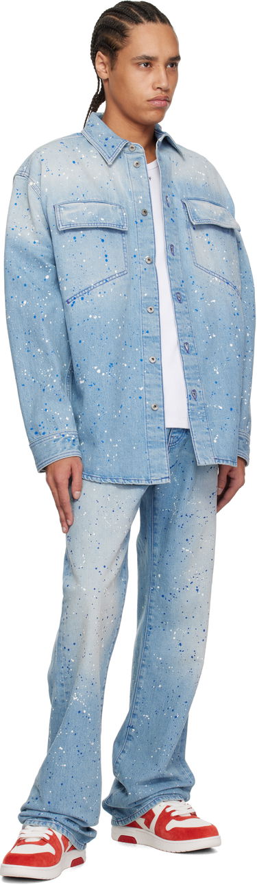 Jeans Off-White Off-White Paint Splatter Jeans Blå | OMYA18JS25DEN0024684, 3