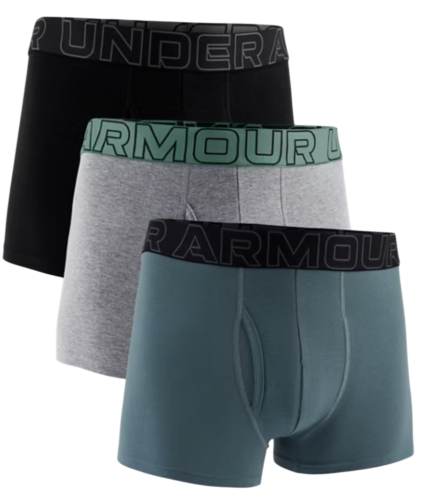 Boxare Under Armour Under Armour SOLID 3in Boxer Shorts, 3-Pack Svart | 1383891-035