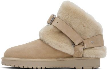 Kläder Burberry Burberry Chubby Shearling Boots Beige | 8095352, 2