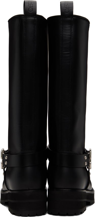 Kläder Off-White Off-White Off Track Leather Boots Svart | OWIE045C99LEA0011072, 1