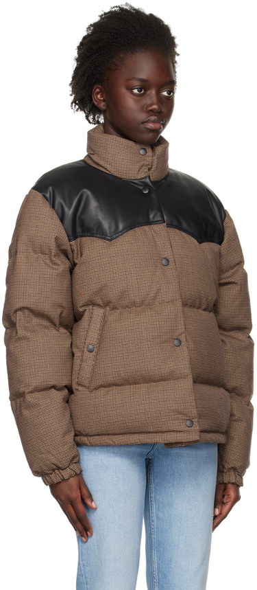 Pufferjacka rag & bone Rag & Bone Cal Houndstooth Down Jacket Brun | WAW22F2031FA31, 1