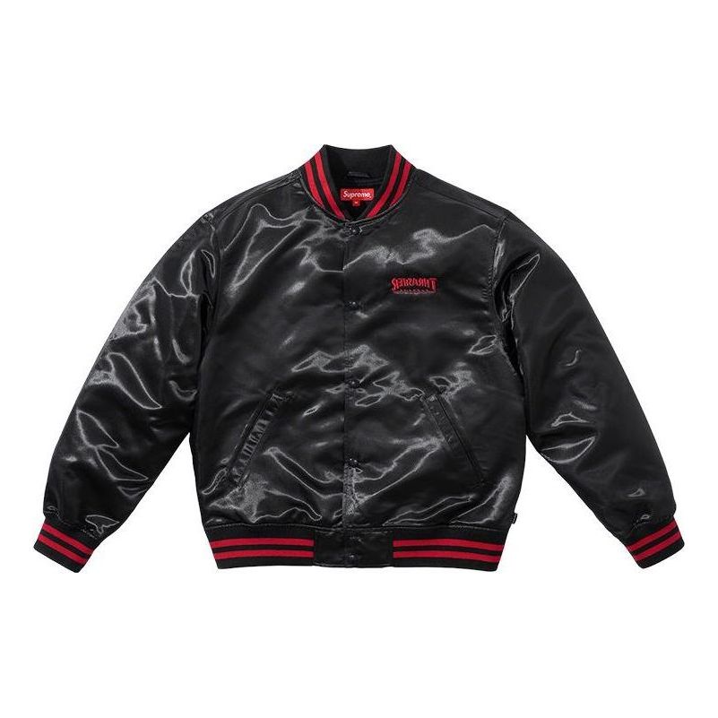 Bomberjacka Supreme Varsity Satin Jacket Svart | SUP-FW21-211, 0