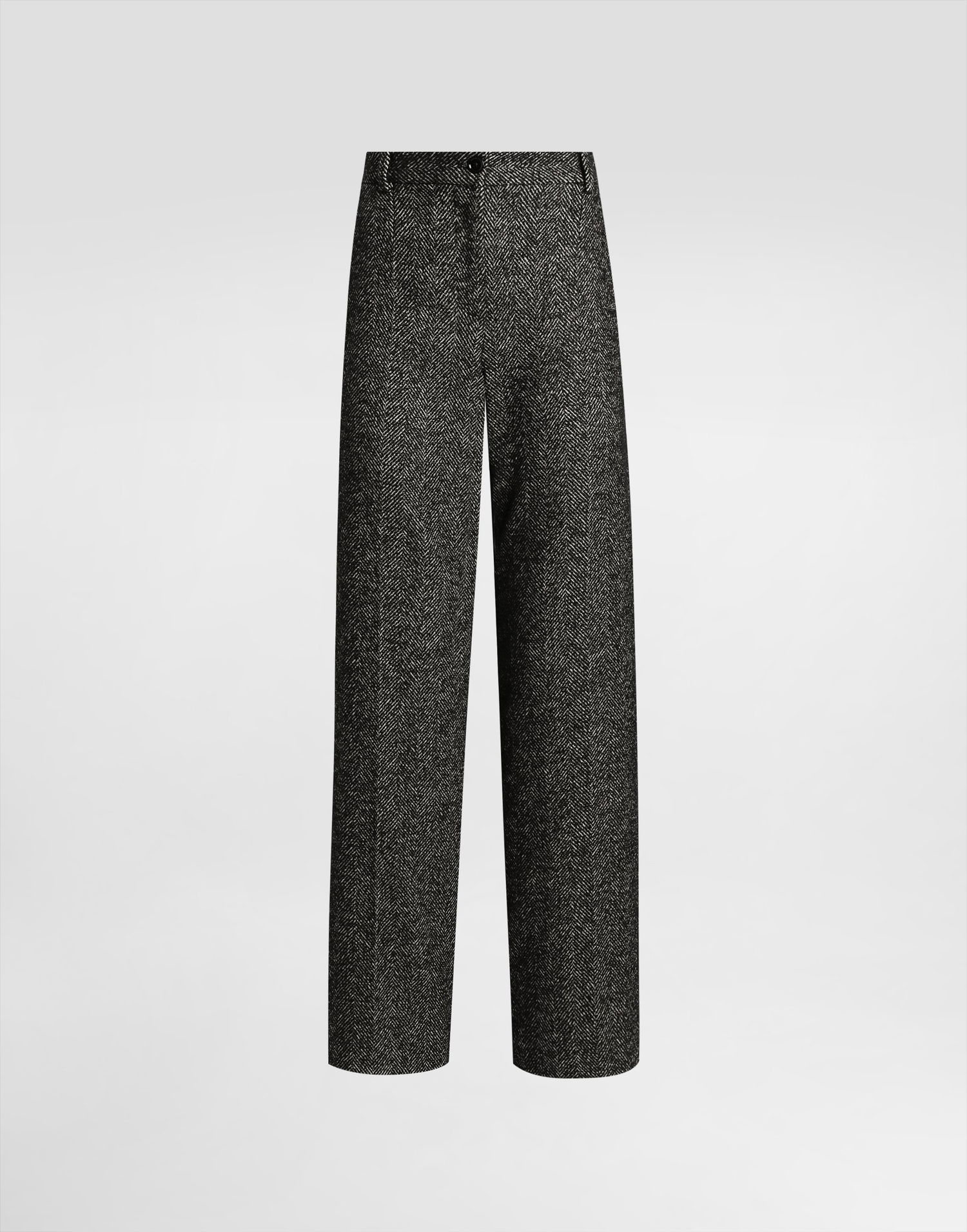 Byxor Dolce & Gabbana Dolce & Gabbana Stretch Wool Chevron Trousers Svart | FTC31TFCBAJS8030, 0