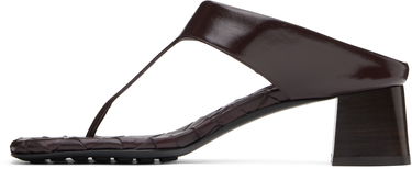 Skovård Bottega Veneta Bottega Veneta Marella Thong Heeled Sandals Bourgogne | 807023 V3H90, 2