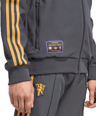 Träningsoverall adidas Performance Manchester United Terrace Icons Track Top Grå | JN2816, 3