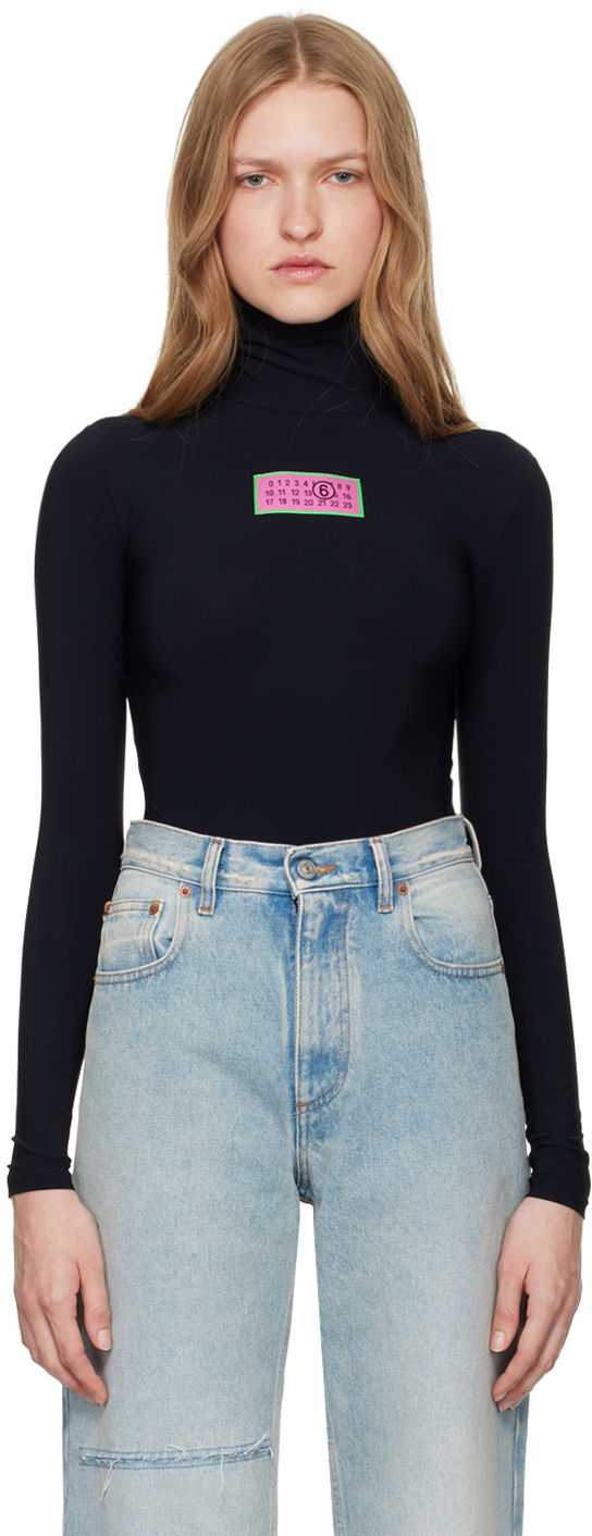 Kropp Maison Margiela Jersey Bodysuit Svart | S62NA0075 M20039