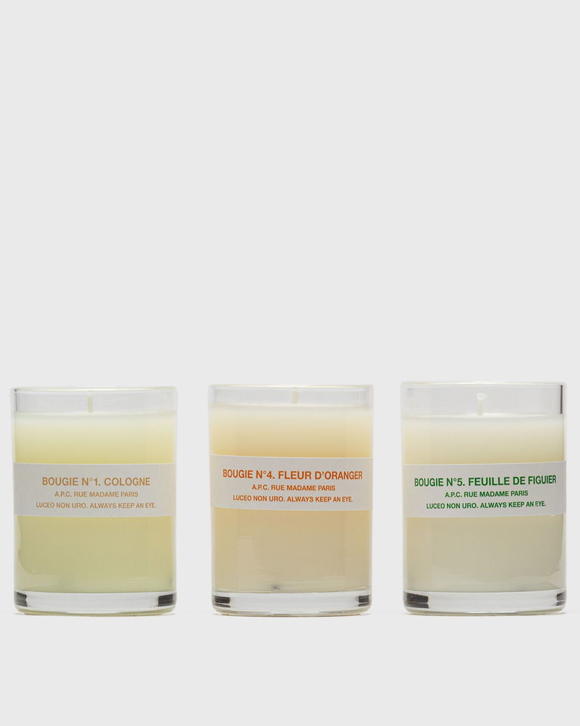 Ljus A.P.C. Kit 3 Home Fragrance Vit | YBZAA-M84002-VAZ