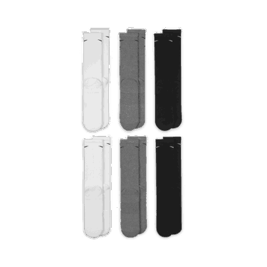 Strumpor Nike Everyday Plus Cushion Crew Training Crew Socks (6 Pairs) Svart | 195241138749, 4