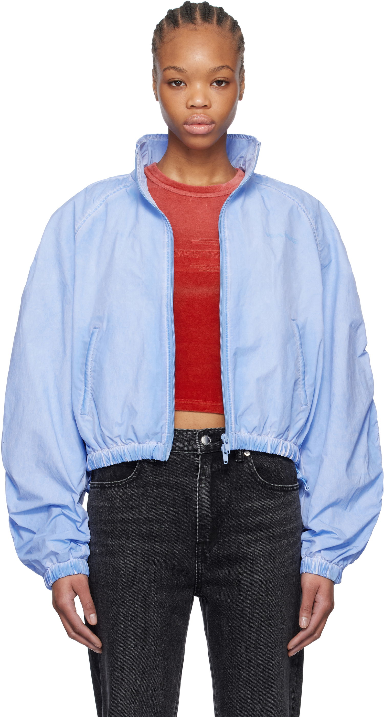 Vindjacka Alexander Wang alexanderwang.t Ruched Track Jacket Blå | 4WC1252109, 0