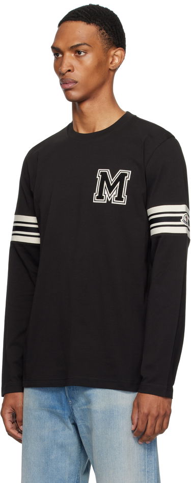 T-shirt Moncler Moncler Archivio Long Sleeve T-Shirt Svart | K20918D0000589AYY, 3