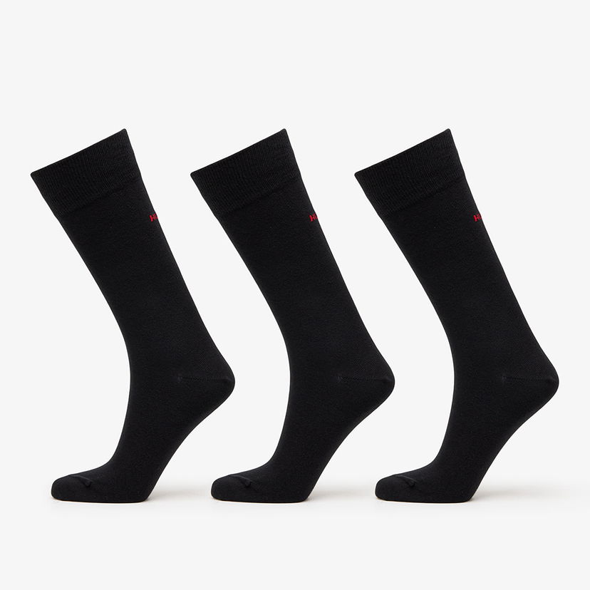 Strumpor BOSS Uni Socks 3-Pack Black Svart | 50493253-001
