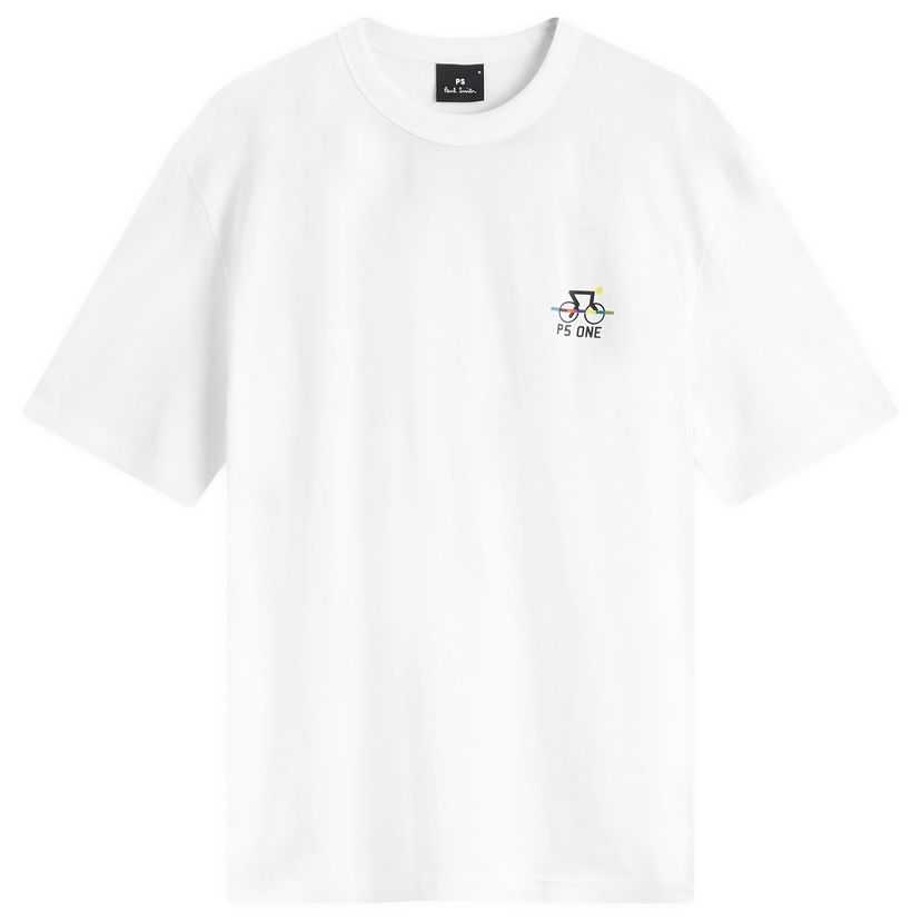 T-shirt Paul Smith PS ONE Bike Tee, Size Large Vit | M2R-220X-PP4704-02