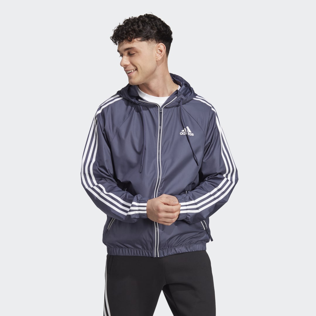 Vindjacka adidas Performance BSC 3-Stripes Wind Jacket Mörkblå | HT8753, 0