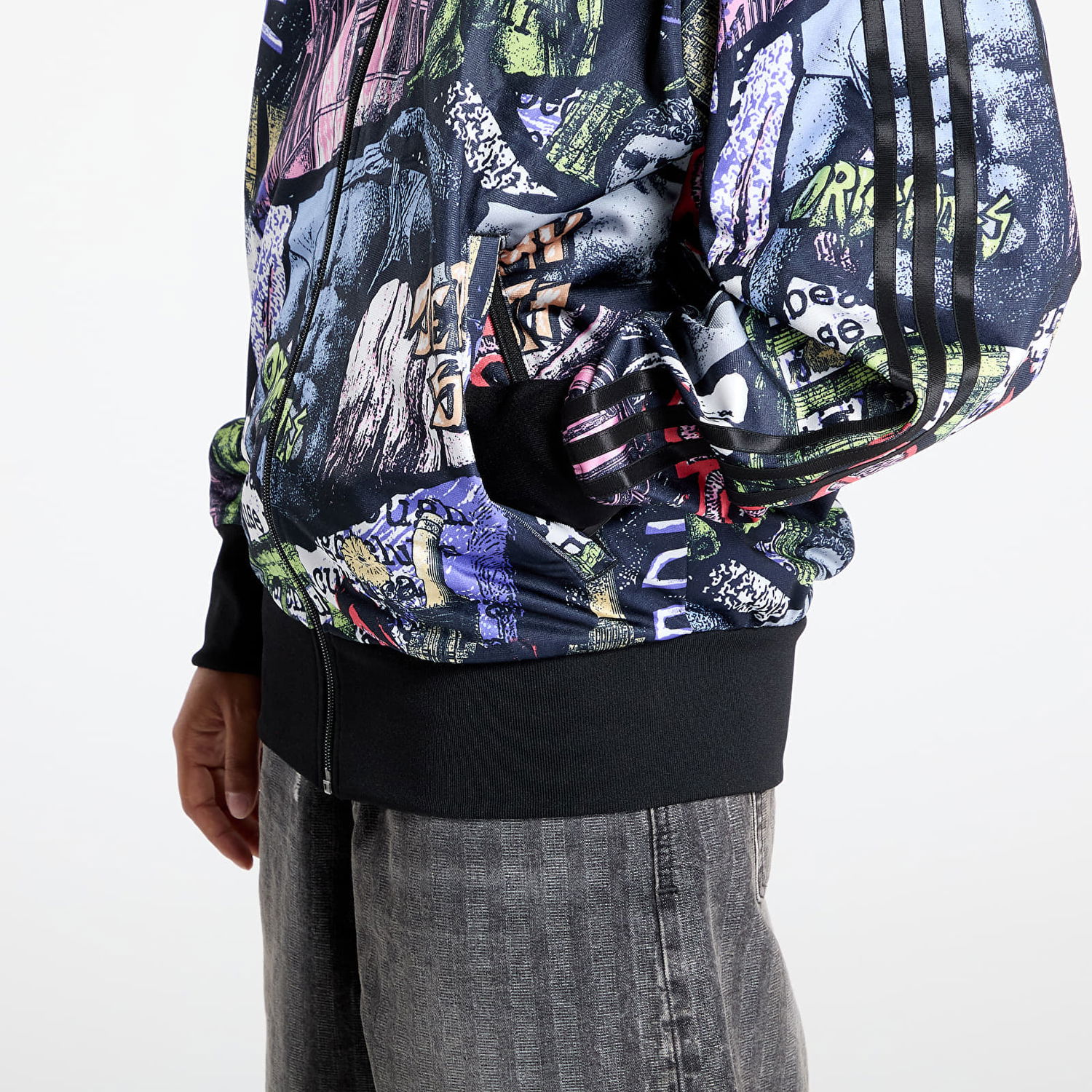 Träningsoverall adidas Performance Jeremy Scott Pride AOP Track Jacket Svart | JY2023, 1
