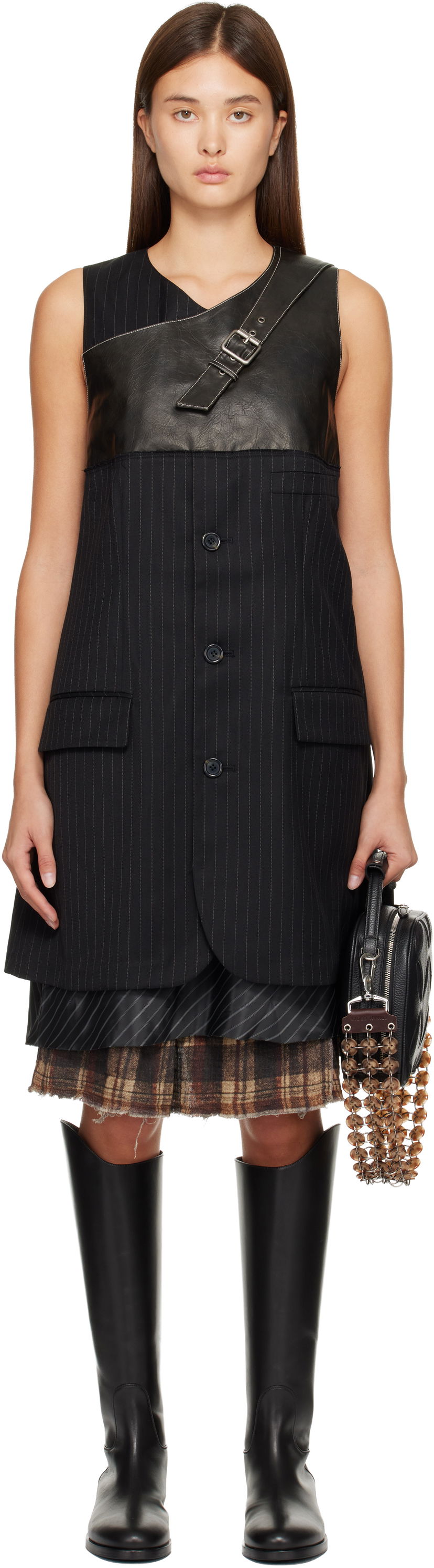 Klä Andersson Bell Blazer Cut Sleeveless Midi Dress Svart | atb1396w