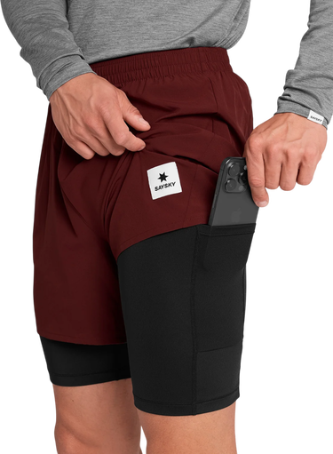 Shorts Saysky Saysky Pace 2 in 1 5" Shorts Bourgogne | omrsh20c509-omrsh20c509, 1